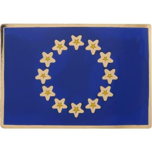 European Union Flag Hard Enamel Pin EU Flags Badge