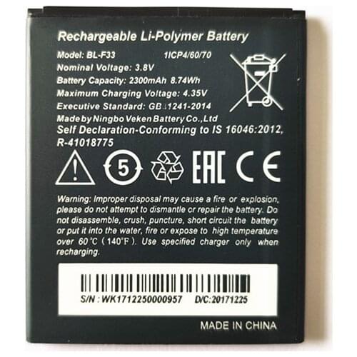 B-TAIHENG NEW 3.8V 2300mAh BL-F33 Battery For PHICOMM Clue L C630 C630LW C630LV E653LW C730LW Mobile phone