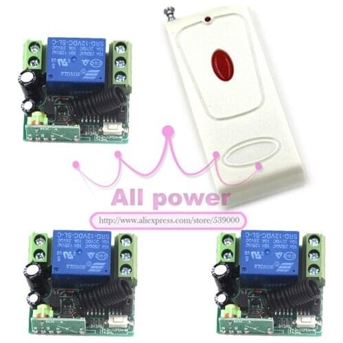 Free Shipping 2 Ways ON/OFF DC 12V Light Digital Wireless Wall Switch + Remote Control
