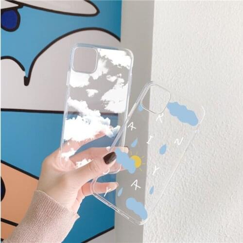 Fashion Clouds Case For Huawei P30 P20 P40 Honor 20 10 10i 10X Lite E Pro Y6 Y7 Y9 P Smart 2019 2021 8X 9X Nova 5T Clear Bumper