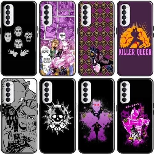 Anime JoJo Killer Queen Case For Realme X2 Pro 6 7 C3 X7 X50 Pro OnePlus 7T 8 Nord For OPPO Reno 4 Find X2 Pro