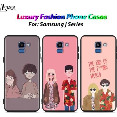 Black Shell End of the fing fxxxing world for Samsung Galaxy J7Duo J2 J4 Core J6 J4 Plus J8 J3 J7 J5 Prime 2018 2017 Phone Case