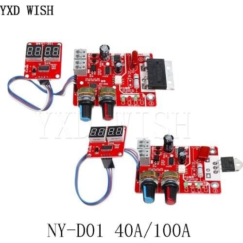 NY-D01 40A 100A Digital Spot Welding Machine Control Spot Welder AC 110V/220V Transformer Controller Board Time Current Display