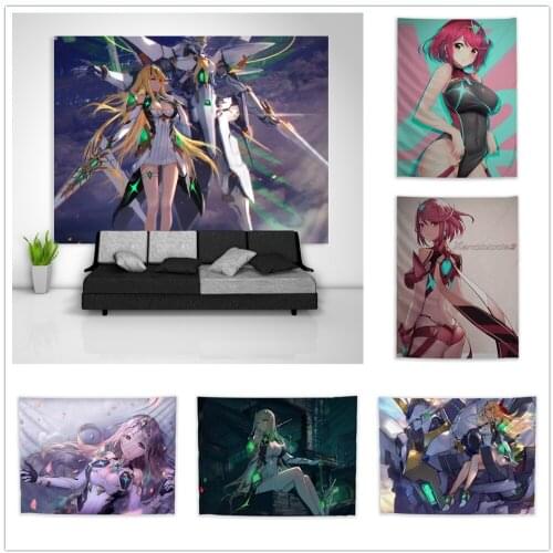 Xenoblade Chronicles 2 Tapestry Art Wall Hanging Sofa Table Bed Cover Home Decor Poster