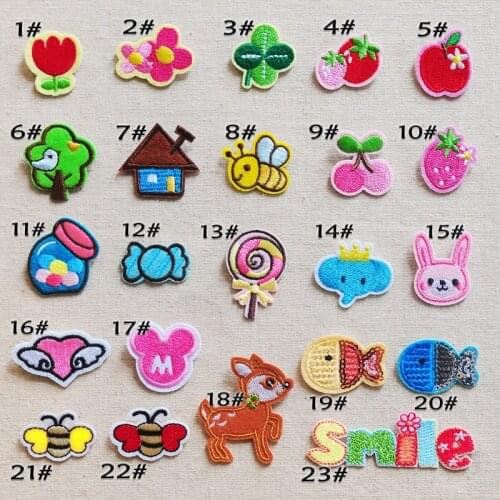 Cute cartoon childrens embroidery patch Applique T-shirt sweater down jacket denim clothes decorative stickers