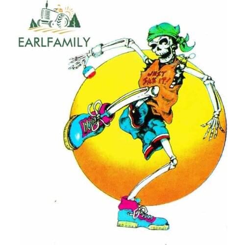 EARLFAMILY 13cm x 10.2cm For Hippie Anime Wrap Car Stickers Waterproof Fashion Occlusion Scratch Car Bumper Window Stickers