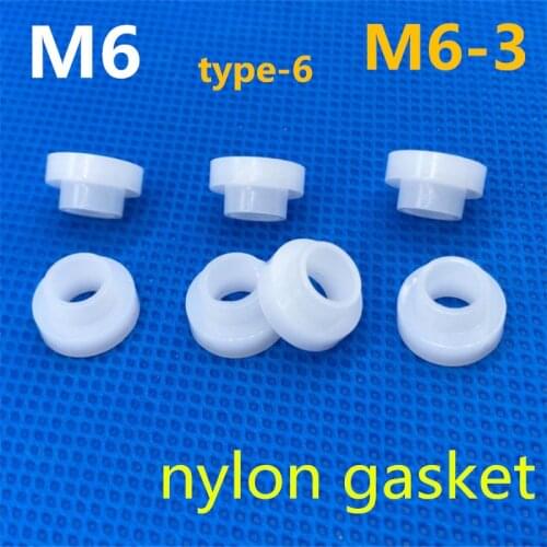 T-type plastic washer M6 nylon screw gasket transistor insulation thread protector the step gasket seal groove