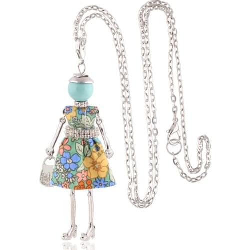 Fashion Necklace For Women 2020 Statement Cute Charm Long Pendant Hot Jewelry Christmas Girl gift Wholesale