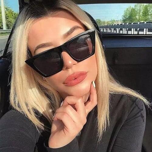 Fashion Sunglasses Women Square Cat Eye Design Luxury Sunglasses Female Cool Vintage Black Oculos De Sol Feminino