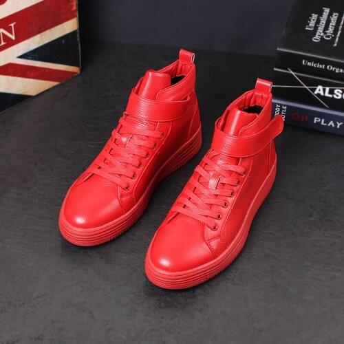 England style mens casual original leather boots flats platform shoes youth trend ankle boot spring autumn short botas hombre