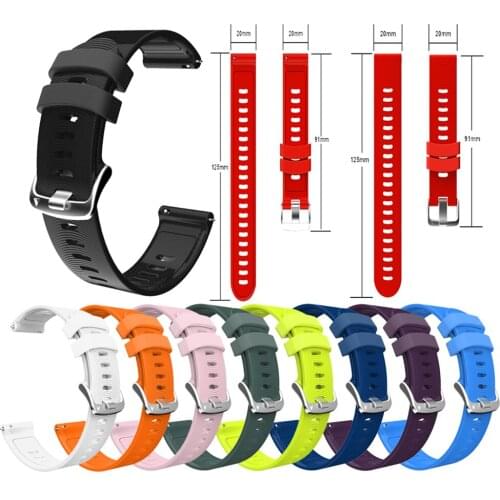 Soft Silicone Watch Strap for Garmin Vivoactive3 Replacement Smart Watchband for AMAZFIT meter watch youth version