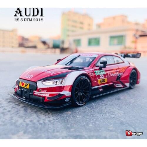 Bburago 1:32 The new hot Audi RS5 DTM 2018 WRC Rally Racing Alloy Model Car model Collecting gifts