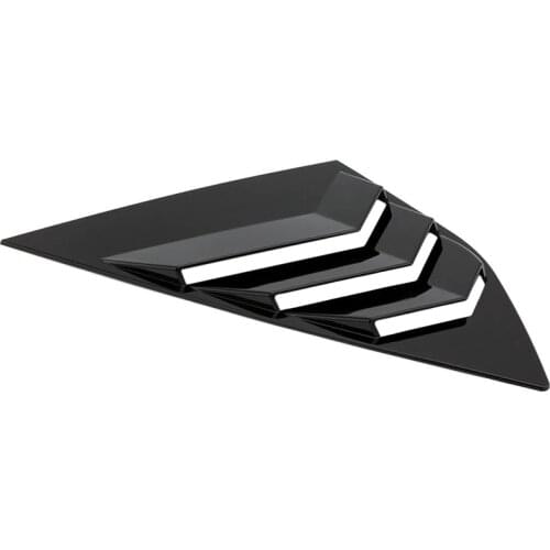 Fit for Ford Focus St Rs Hatchback Bright Black Window Side Louvers Vent 2012 2013 2014 2015 Abs