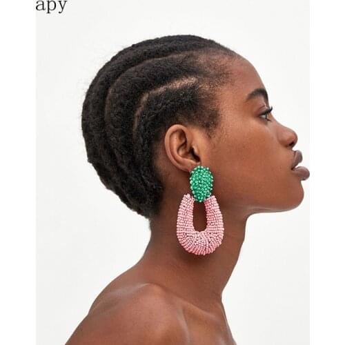 Manufacturer sells direct current alloy color paint Earrings temperament fashion ear jewelry wholesale