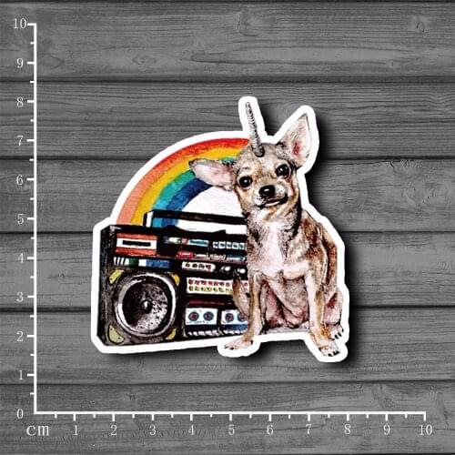 Rainbow Chihuahua Scrapbooking Stationery Graffiti Sticker Decor For Ablum Diary Scrapbookin Laptop School Supplies[Single]