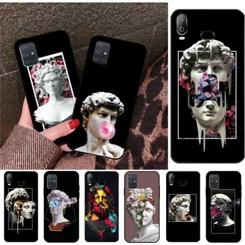 Luxury Statue Abstract Art David Medusa Phone Case For Samsung Galaxy A21S A01 A11 A31 A81 A10 A20E A30 A40 A50 A70 A80 A71 A51