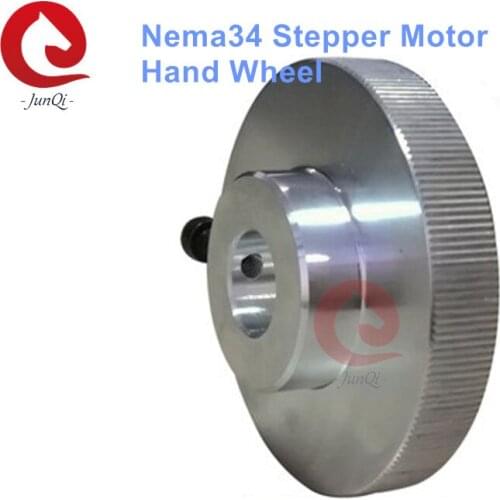 14mm Hole Diameter Hand Wheel For Nema34 Stepper Motor, Aluminium Alloy Motor parts hand Wheel