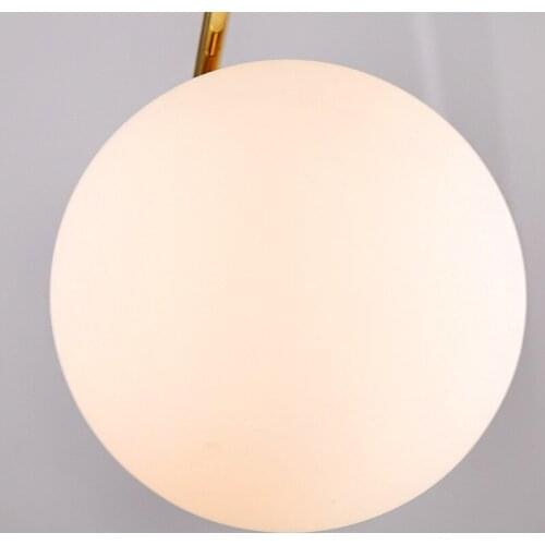 Glass Round Ball Desk Lamp Northern Europe Originality Personality Exhibition Room Study Hotel Bedroom Bedside Desk Lamp