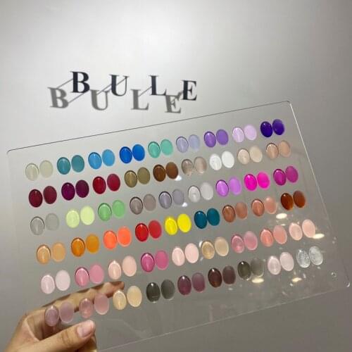 Acrylic False Nail Color Showing Shelf Simple Transparent Nail Art Storage Rack Works Display Chart Japanese Style Manicure Tool