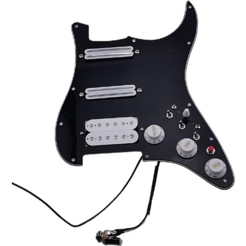 Strat Guitar Pickups Humbucker Pickup Prewired loaded Pickguard Guitar Alnico 5 HSS Wiring Harness Push-Pull Single Cut Set