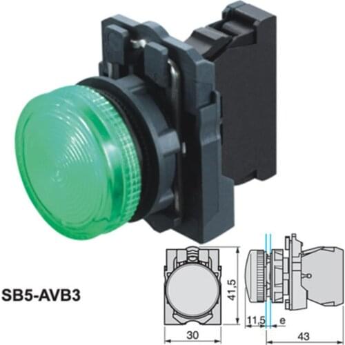 LED Pilot Indicator Signal Light Lamp XB5-AVB3