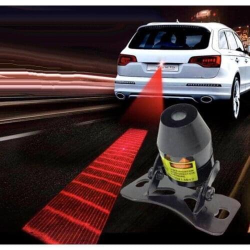 Universal Auto Car Welcome Tail Fog Running Light Anti Collision Caution Warning Projection Red Laser Lamp