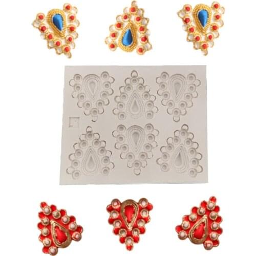 Jewelry Gems Silicone Mold Fondant Cakes Decorating Tool Silicone Mold Sugarcrafts Chocolate Baking Tool For Cakes Gumpaste Form