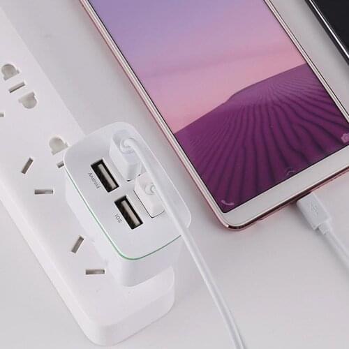 Pocket Size 4-Port USB 4A Fast Charger Compatible for Most Of The USB Enable Devices for Travel home Office
