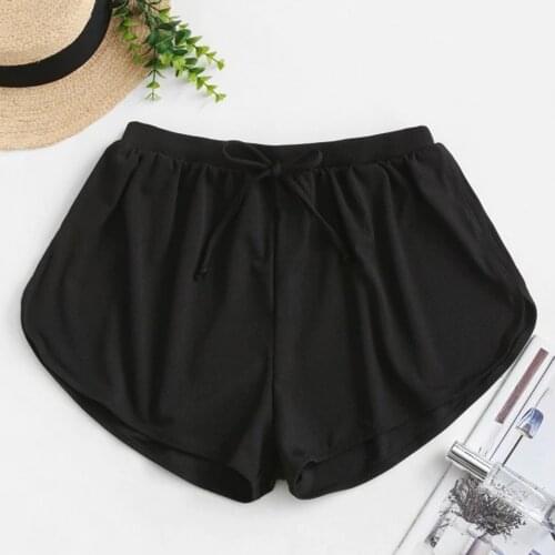 Women Swim Trunks High Waisted Bikini Swimming Pants Shorts Bottom Swimsuit Swimwear Bathing Ladies Conservative Swimming Short