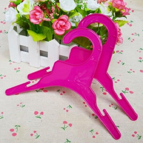 10PCS/Lot Pet Dog Clothing Rack Puppy Cat Clothes Hanger Rose Red Length 19cm 25cm Dog Product Accessories