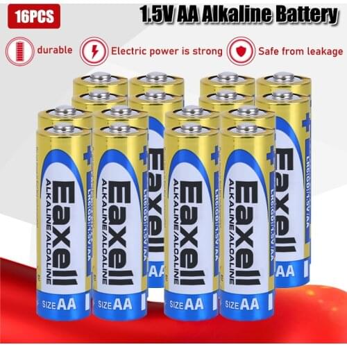 16pcs Original For maxell LR6 1.5V AA Alkaline Battery For Electric toothbrush Toy Flashlight Mouse clock Dry Primary Battery