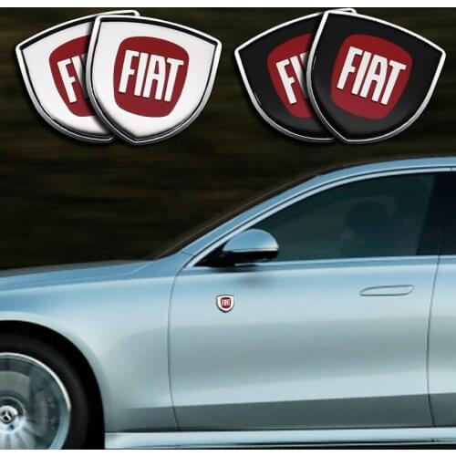 3D Metal Car Badge Emblems Stickers Decals For Fiat Ducato 244 Albea Doblo 500 Grande Punto Car External Decoration Accessories