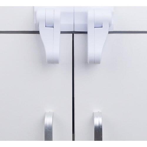 4pcs Black White Magnetic Child Lock Baby Safety Cabinet Drawer Door Lock Children Protection Invisible Lock Kids Security #P1
