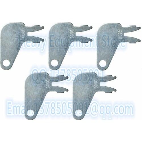 5 PCS 8398 8H5306 8H-5306 New Aftermarket Forked Keys for Caterpillar Switch 7N0718 Master Disconnect Key