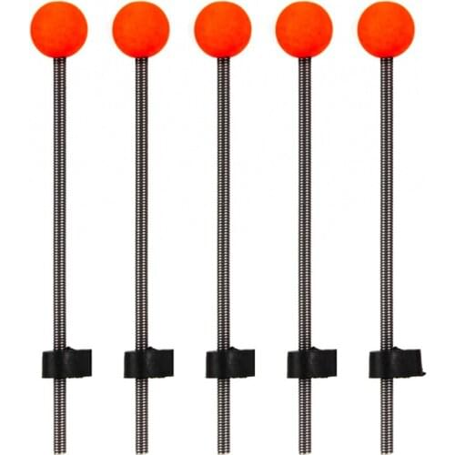 5pcs Portable Winter Fishing Rods Ice Fishing Rod Pole Tip Spring Ball Tool