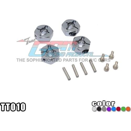 Alloy Wheel Hex Drive Adaptor With Pins & Screws For TAMIYA TT01,TT02,XV01,TB-04,WT-01N Axial SCX,WR,EXO HPI SP2