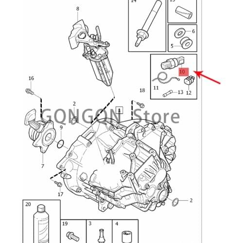 CAR reversing light contact 2008-2019vol voxc40 v70 v60 v50 v40 cross country s80 s60 s40 c70 c30 Reversing light contact Revers
