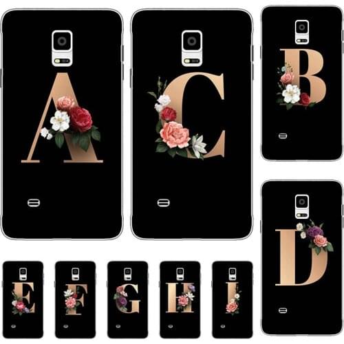 For Samsung Galaxy Note 4 N9108 N9100 N910A N910F N910P 5.7" Case Cute Lovely Cartoon Flowers Black Letters Soft TPU Cover