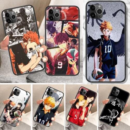 Anime Haikyuu Phone Case For iphone 5 5S SE 2 6 6S 7 8 11 12 Mini Plus X XS XR Pro Max black trend cover painting prime tpu