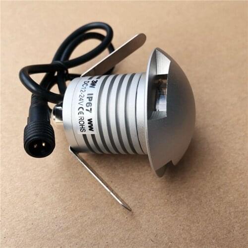 CREE Led Floor Decking Lights DC12V-24V 3W Led Underground Lighting IP67 Waterproof Buried Lamps Spot encastrable Sol Outside