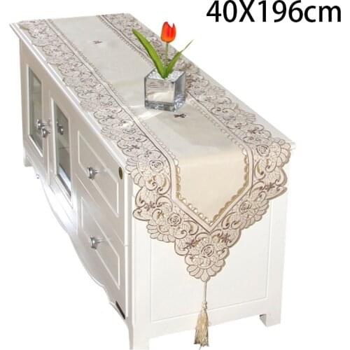 Floral Wedding Tablecloth Dining Centerpiece Table Runner Cover Banquet Washable