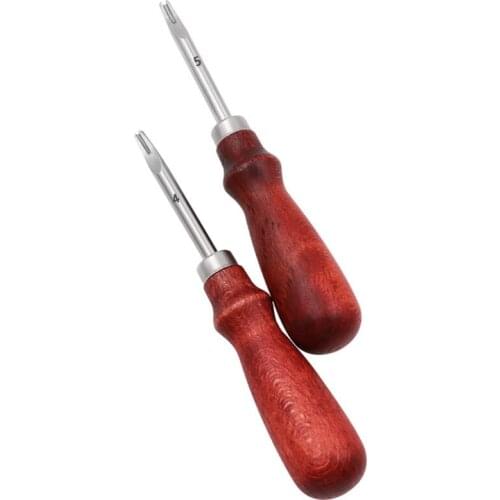 Wood Handle Leather Edge Beveler Craft Leather Edge Cutter Trimmer Skiving Tool Leather Carving DIY Practical Sharpener