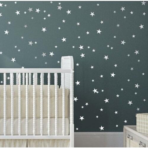 Kids Wall Sticker Stars Baby Nursery Bedroom Wall Sticker For Kids Room Children Wall Decals Art Wallpaper Home Decoration JJ003