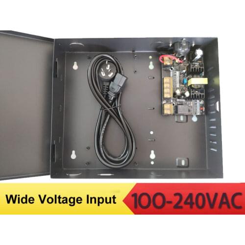 Access Power Supply 12V4.5A wide Voltage Input 100V-240V for Access Control with battery interface