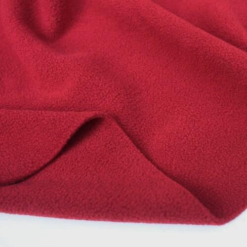 Burgundy Double-sided Polar Fleece Fabric anti-pilling Hoodies Blankets Lining Fabric SOLD BY THE YARD FREE SHIPPING