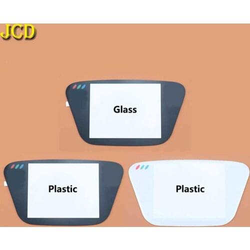 JCD White Black Plastic & Black Glass Screen Lens Screen Cover Lens For Sega Game Gear GG Screen Lens Protector