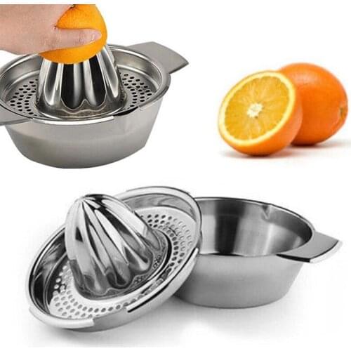 Stainless Steel 17*9CM Citrus Juicer Lemon Lime Orange Fruit Hand Squeezer Press Tool