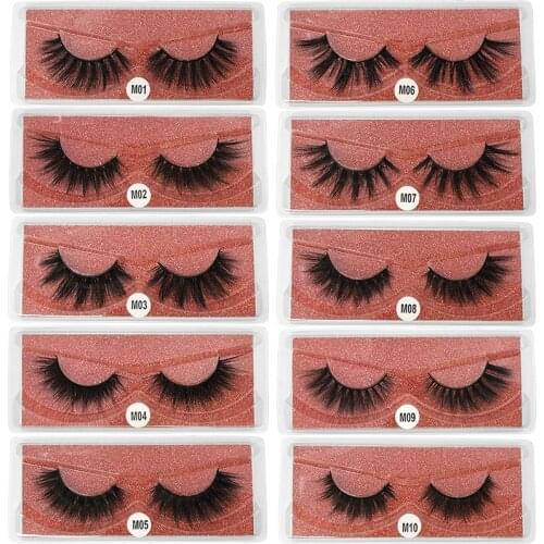 Mink Eyelashes 3D Mink Lashes Thick HandMade Full Strip Lashes Cruelty Free Mink Lashes 13 Style False Eyelashes Makeup Comestic