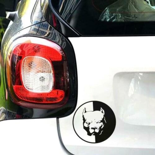 New Fashion Cartoon Scary Dog Head Bulldog Car Sticker New DecalCar Decoration Bicycle Motorcycle Sticker Cool Car Accessories