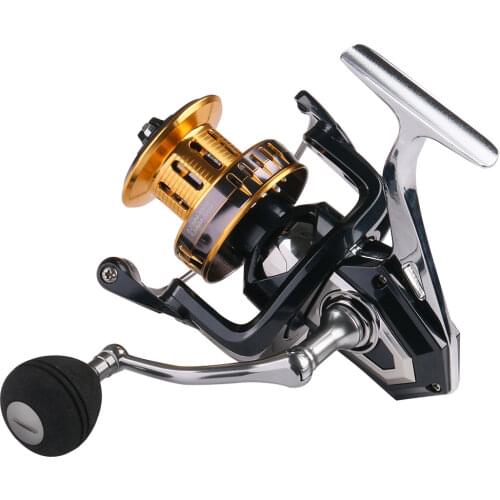 DEUKIO Fishing Reel FB2500~7500 Large Caliber Unloading Knob Metal Feet Craved Metal Wire Cup Bearing 5+1BB Eva Grip Pills Lure